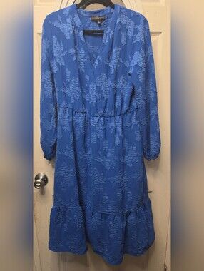 UPDATED: Fred David Royal Blue Textured Dress